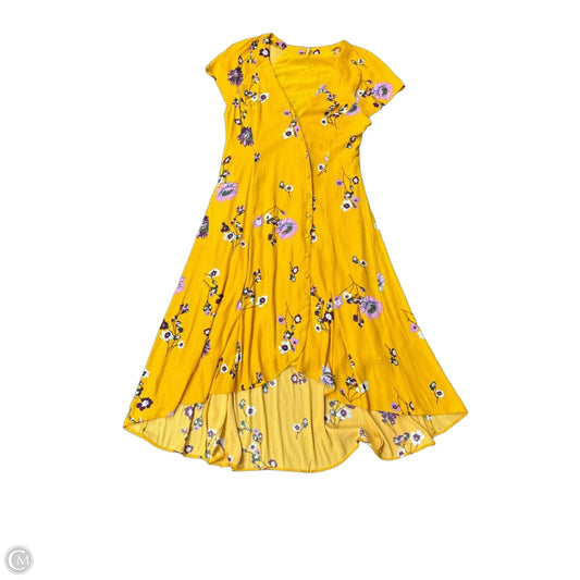Dress Casual Maxi By Free People In Yellow, Size: L