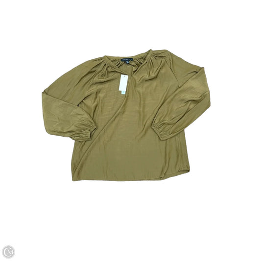 Top Long Sleeve By Joan Vass In Brown, Size: S