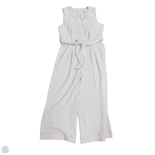 Jumpsuit By Calvin Klein In Striped Pattern, Size: 6