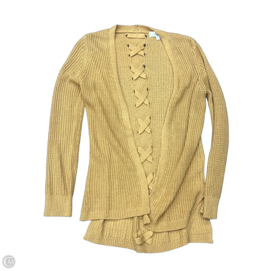 Sweater Cardigan By Clothes Mentor In Yellow, Size: M