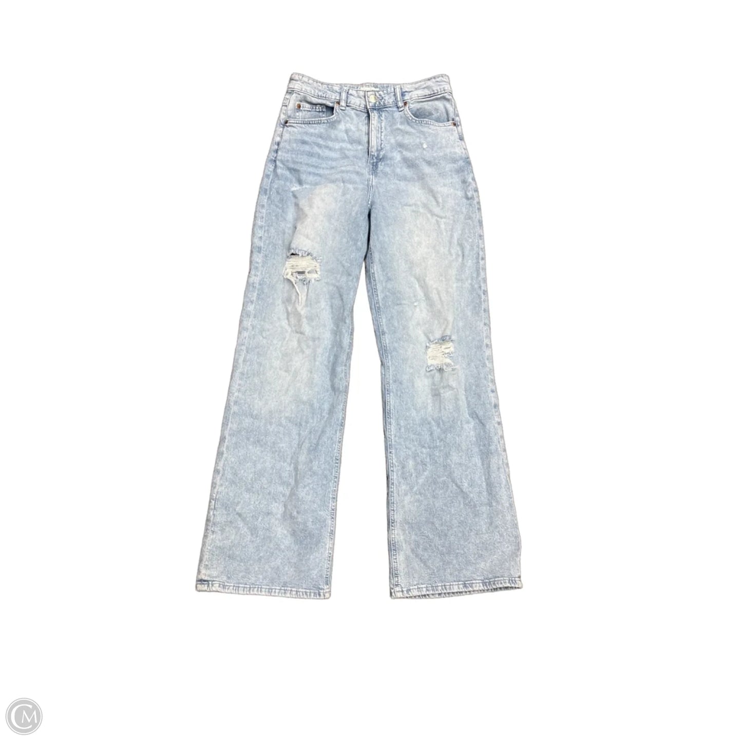 Jeans Wide Leg By H&m In Blue, Size: 8