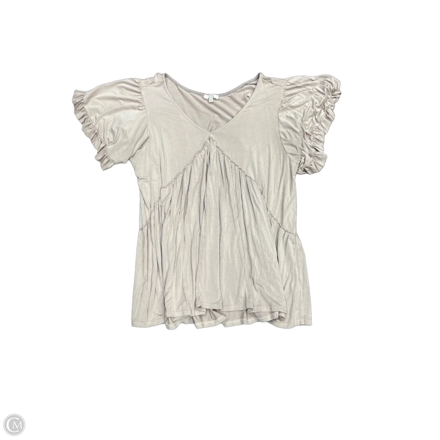 Top Short Sleeve By Kori America In Pink, Size: L