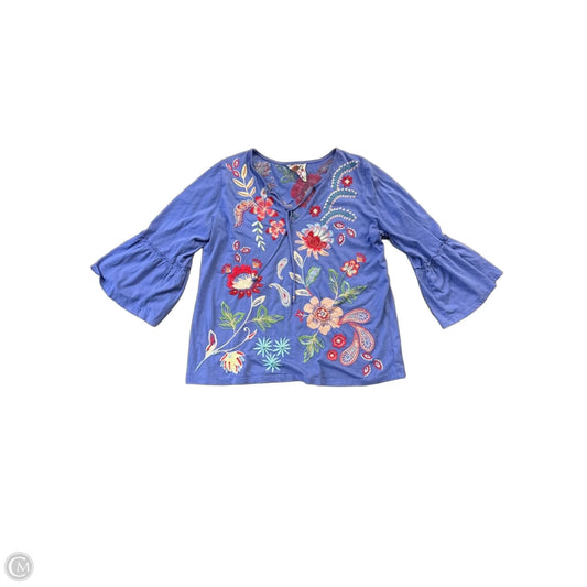 Top Long Sleeve By Johnny Was In Purple, Size: L