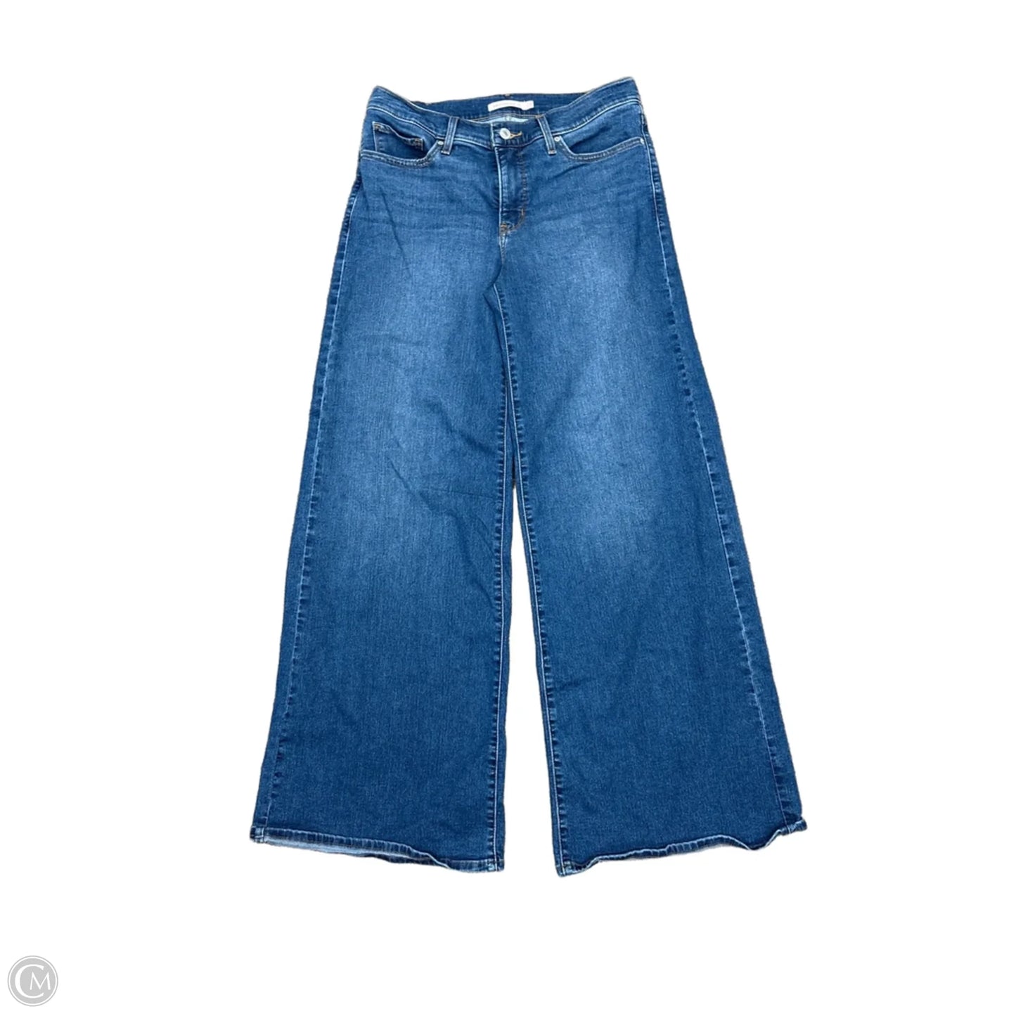 Jeans Wide Leg By Levis In Blue, Size: 8
