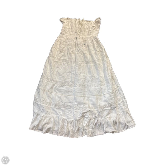 Dress Casual Maxi By Maeve In White, Size: L