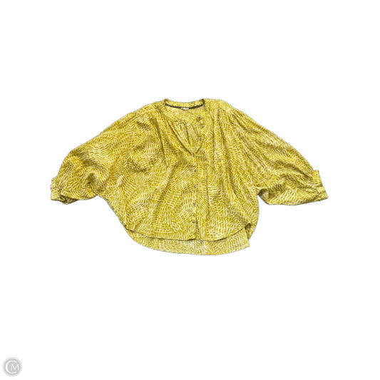 Top 3/4 Sleeve By Pilcro In Green, Size: L