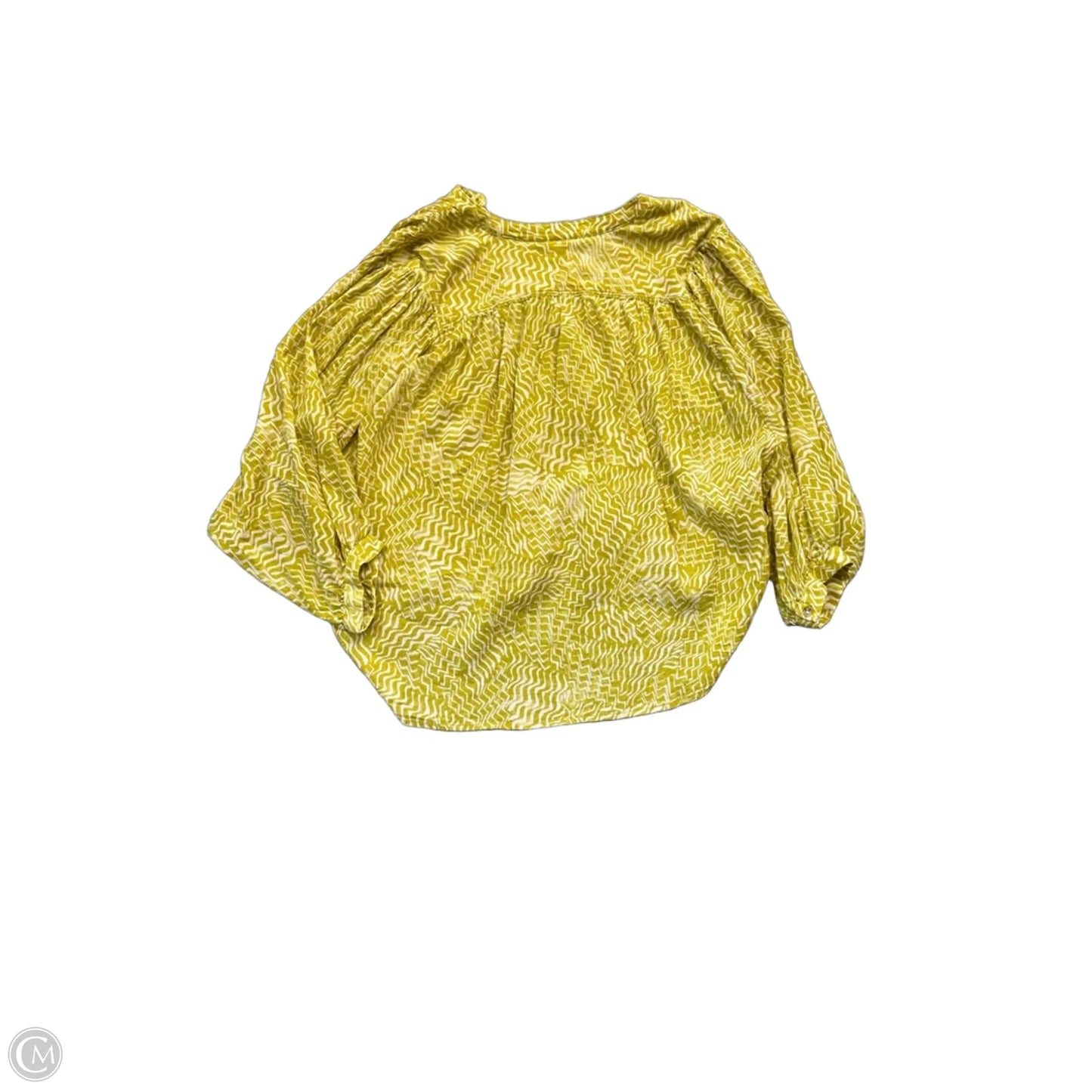 Top 3/4 Sleeve By Pilcro In Green, Size: L