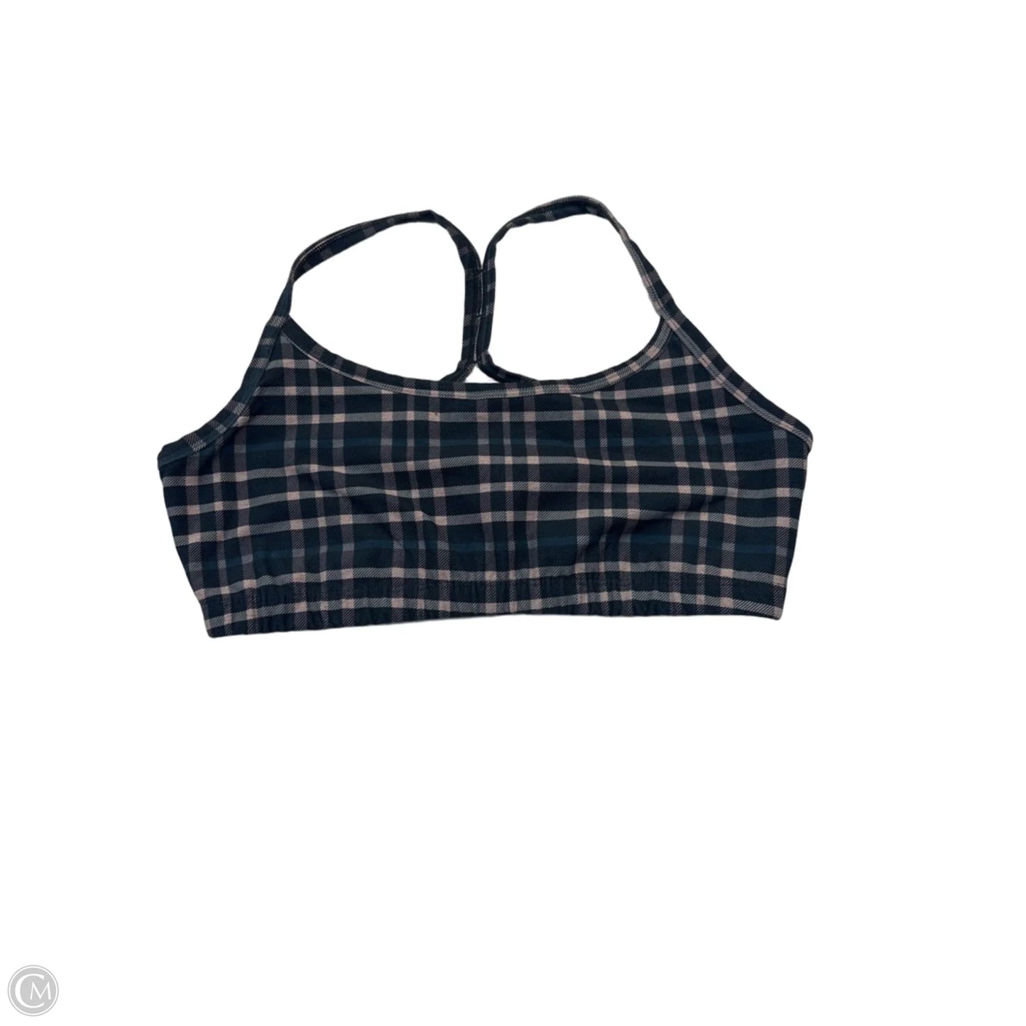 Athletic Bra By Beyond Yoga In Plaid Pattern, Size: L