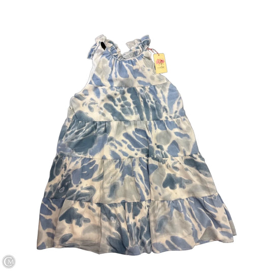 Dress Casual Midi By Entro In Blue & White, Size: L