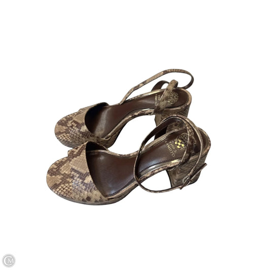 Shoes Heels Block By Vince Camuto In Animal Print, Size: 7