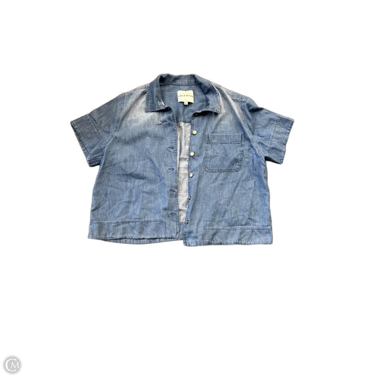 Top Short Sleeve By Lola River In Blue, Size: Xl