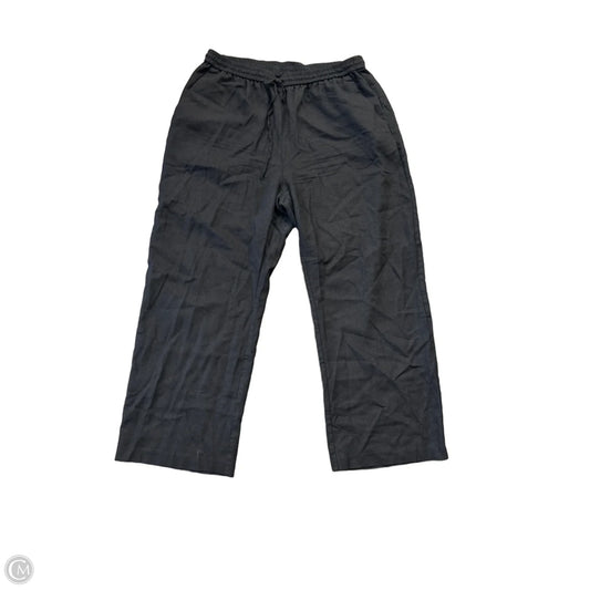 Pants Linen By Zara In Black, Size: Xxl