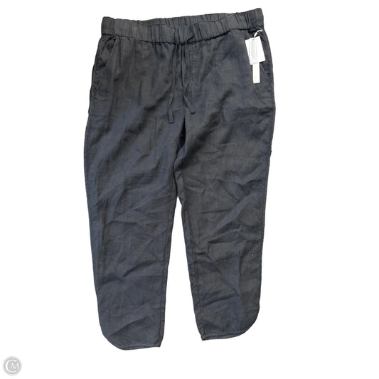 Pants Linen By Caslon In Black, Size: Xl