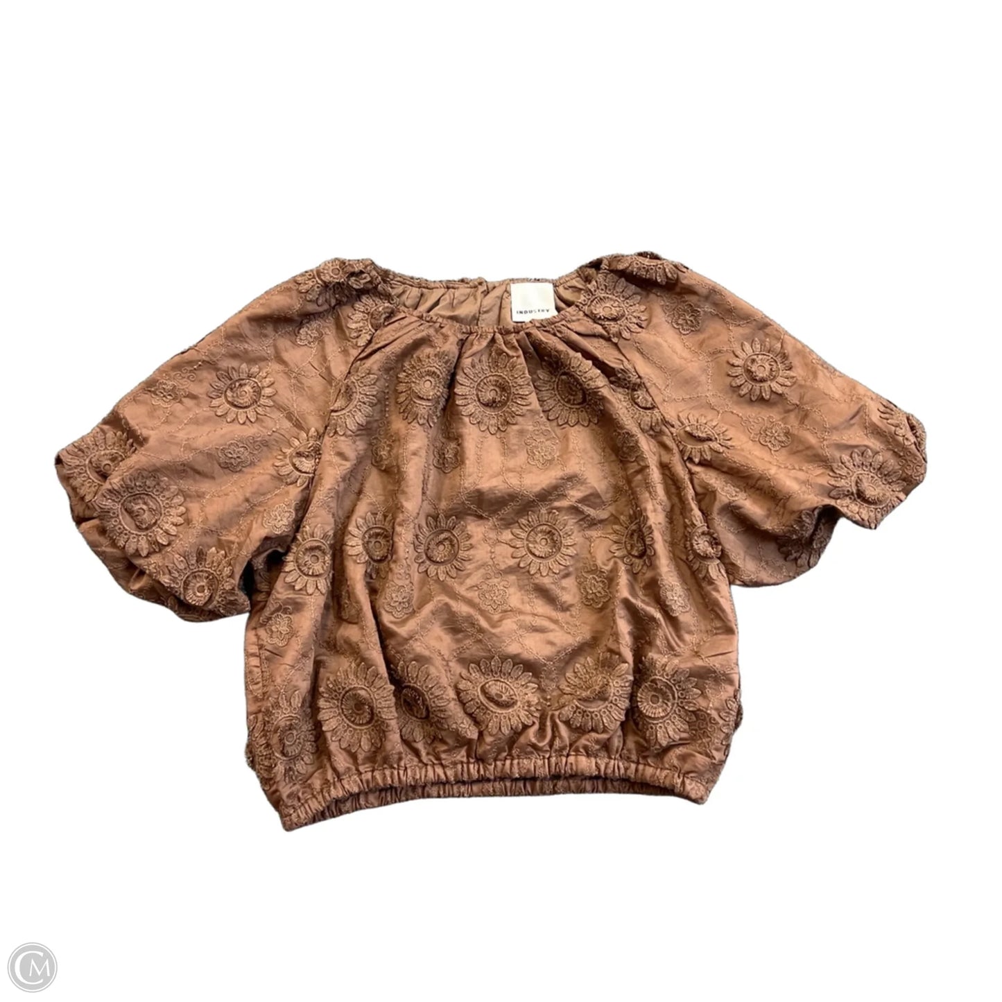 Top Short Sleeve By Industry In Brown, Size: L