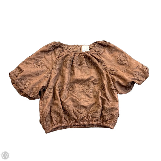 Top Short Sleeve By Industry In Brown, Size: L