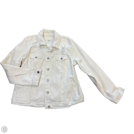Jacket Denim By Maurices In White, Size: Xxl