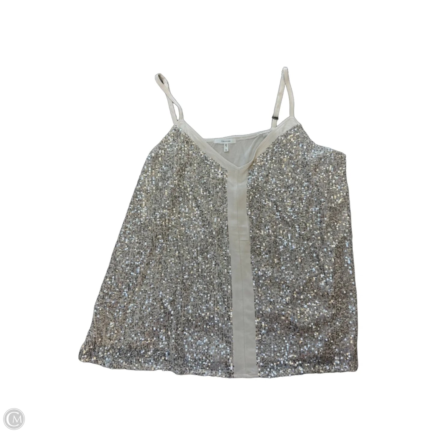 Top Sleeveless By Maurices In Beige, Size: 1x