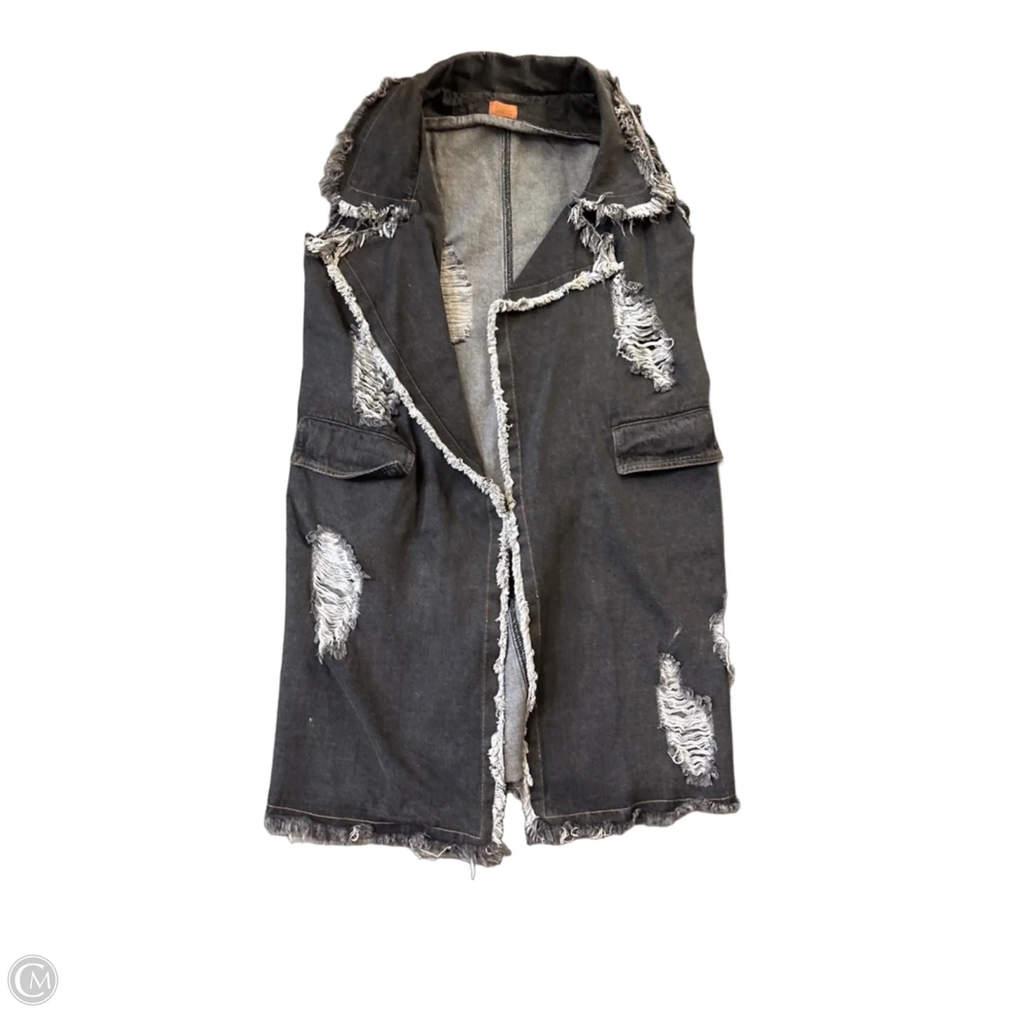 Jacket Denim By Pol In Black, Size: L