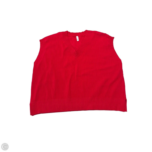 Top Sleeveless By Wishlist In Red, Size: L