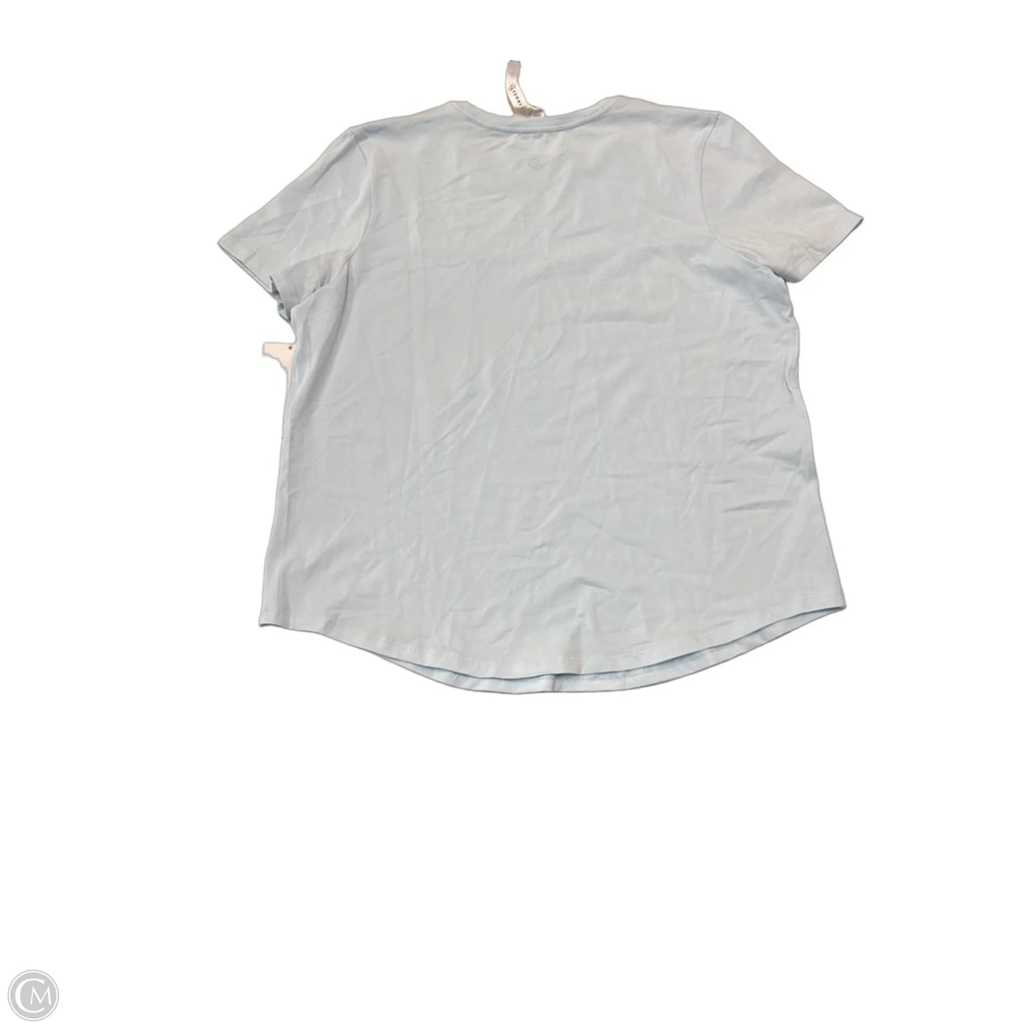 Top Short Sleeve By Lululemon In Blue, Size: 12