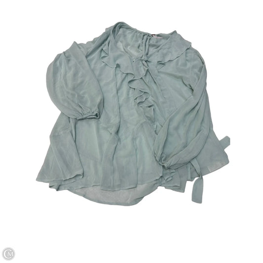 Top Long Sleeve By Free People In Blue, Size: M