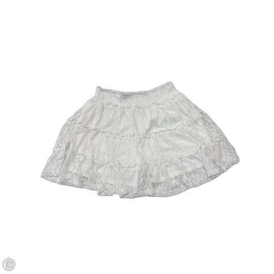 Skirt Mini & Short By Clothes Mentor In White, Size: Xl