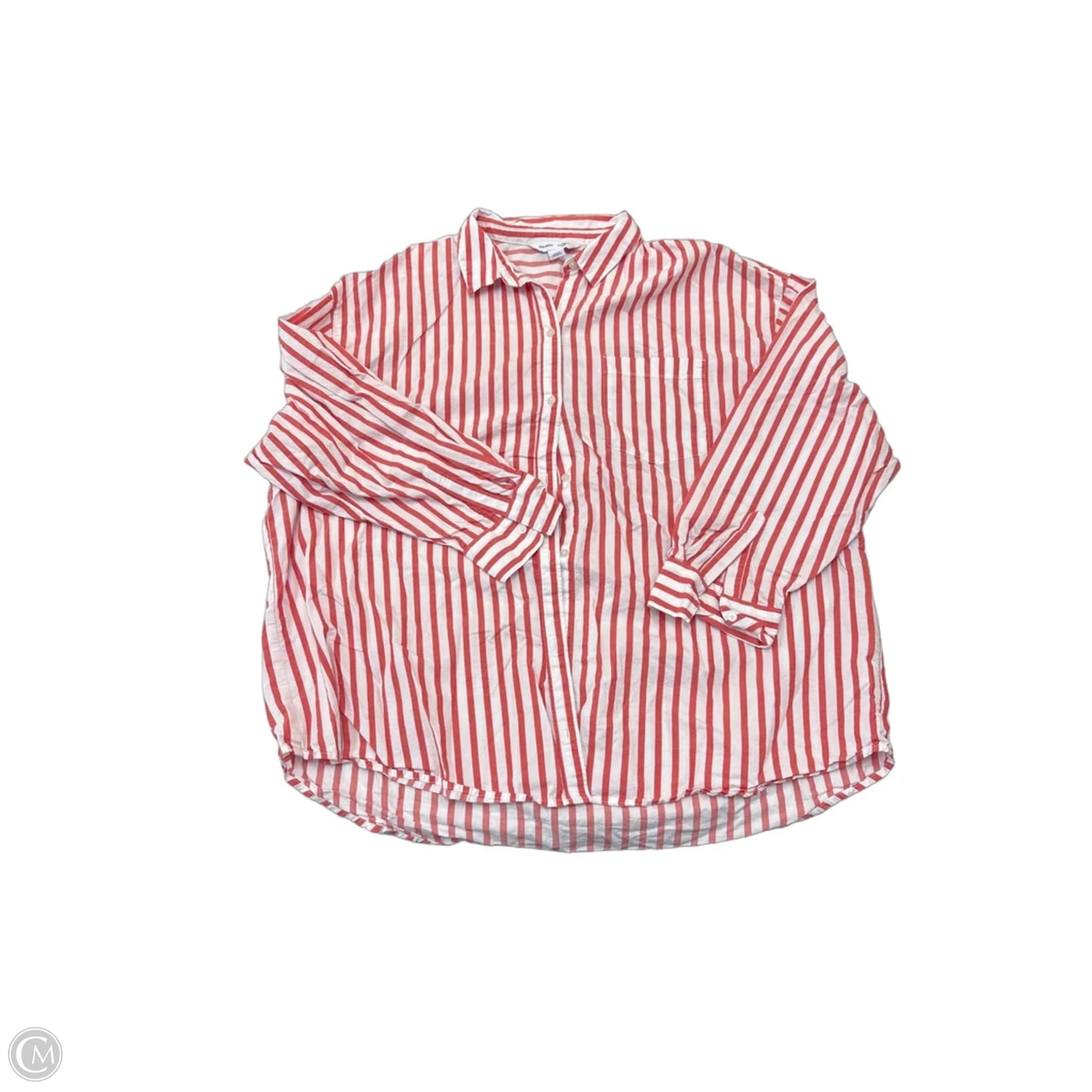 Top Long Sleeve By Old Navy In Striped Pattern, Size: Xl