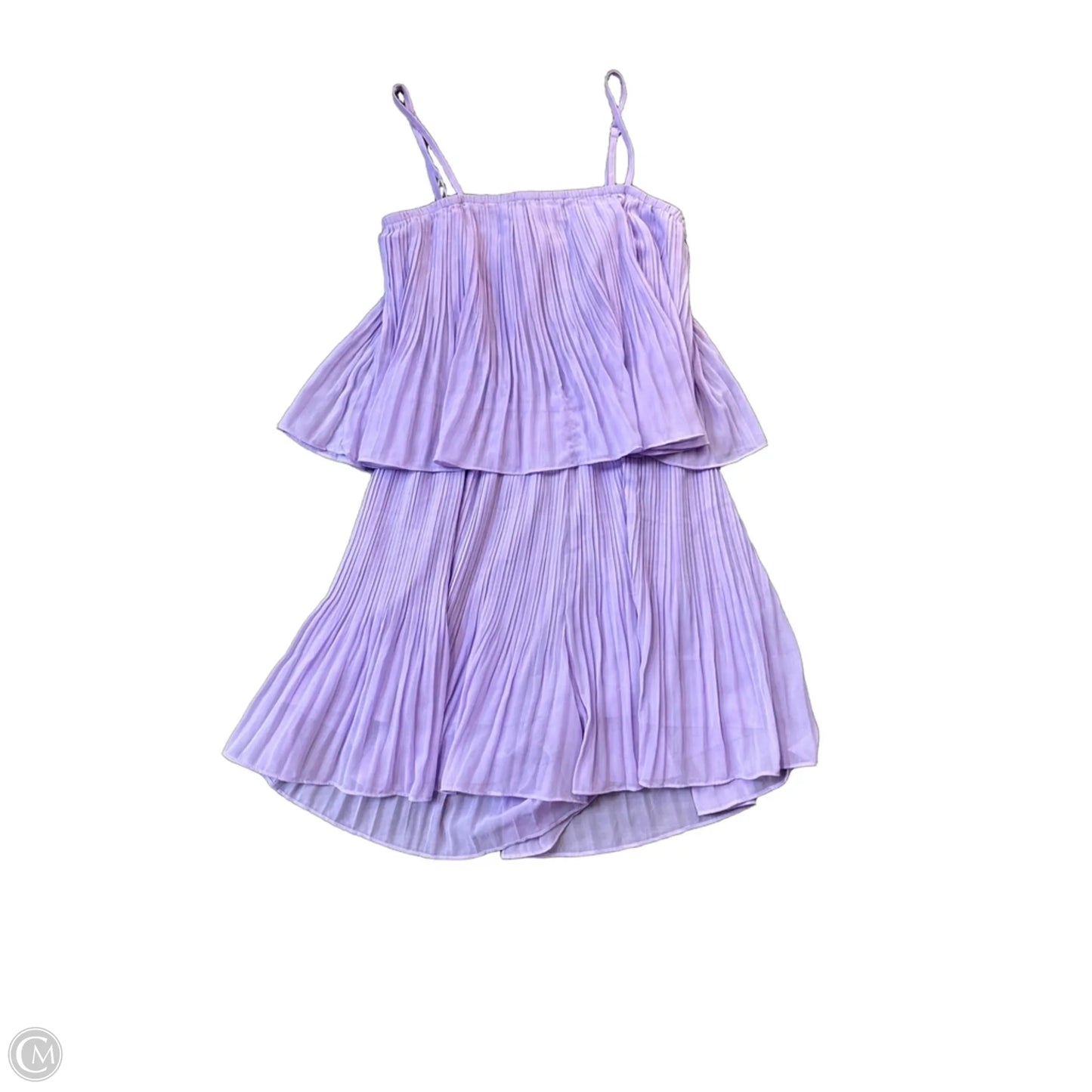 Romper Dress Party Midi By Exlura In Purple, Size: S