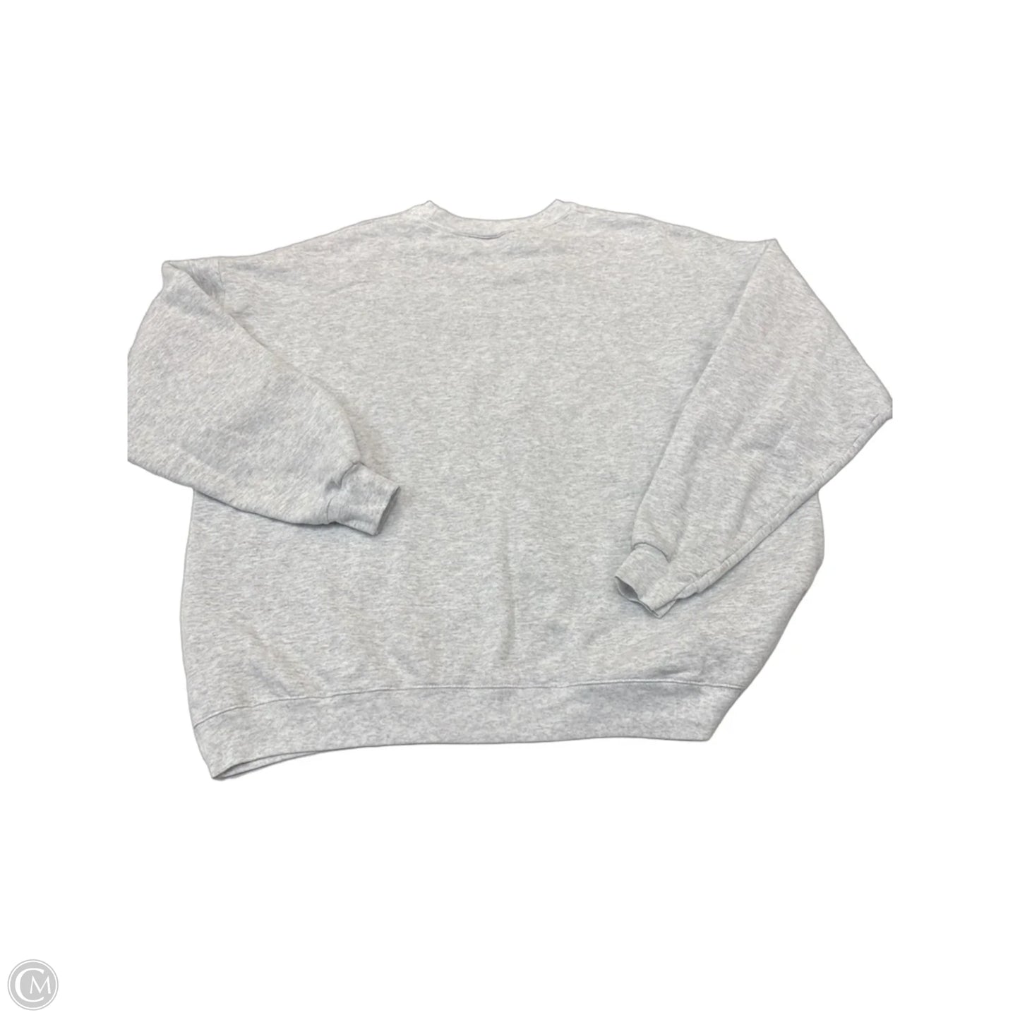 Sweatshirt Crewneck By Clothes Mentor In Grey, Size: L