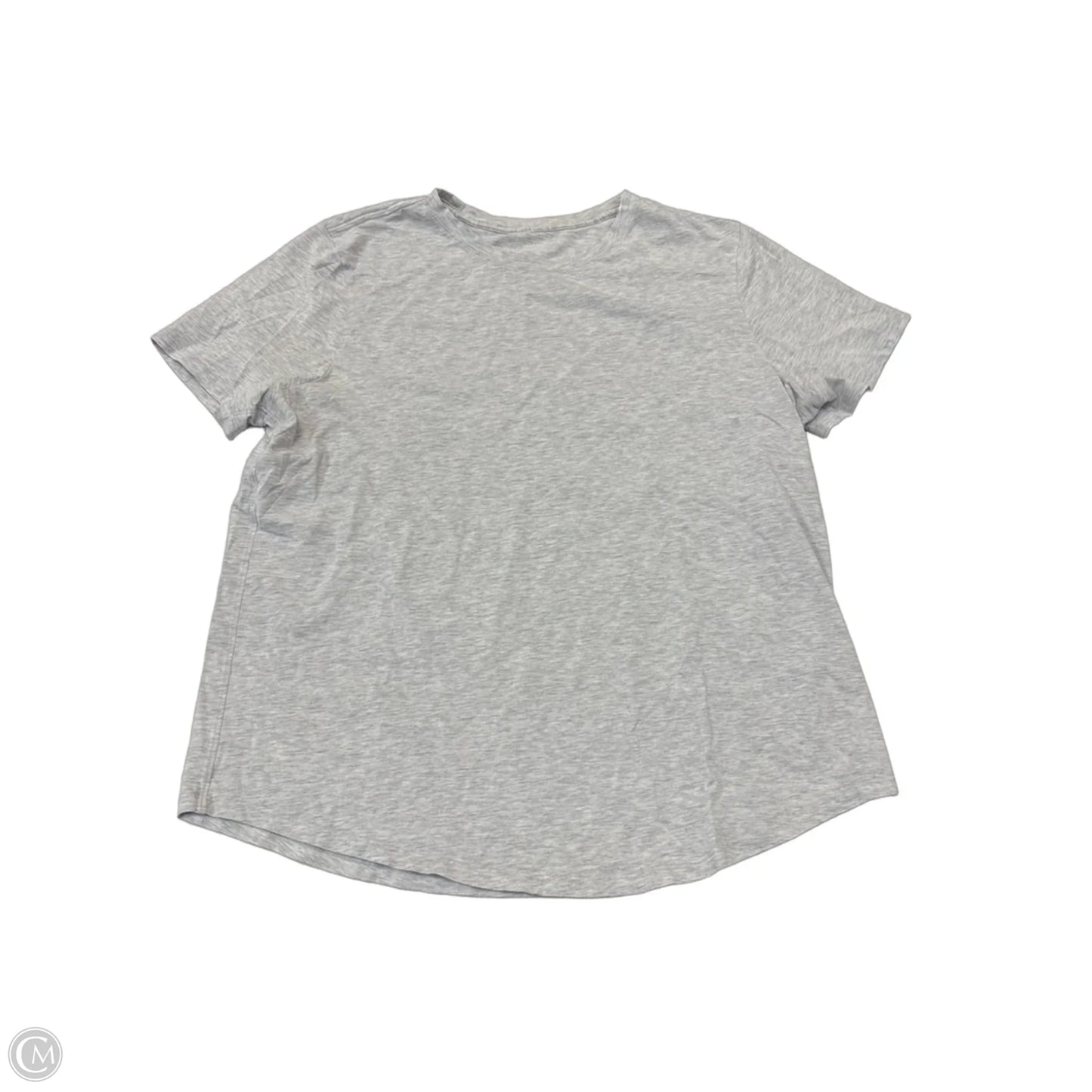 Top Short Sleeve By Lululemon In Grey, Size: L