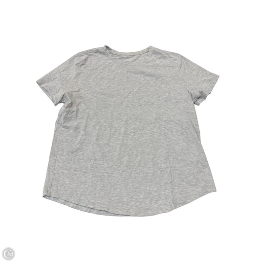 Top Short Sleeve By Lululemon In Grey, Size: L