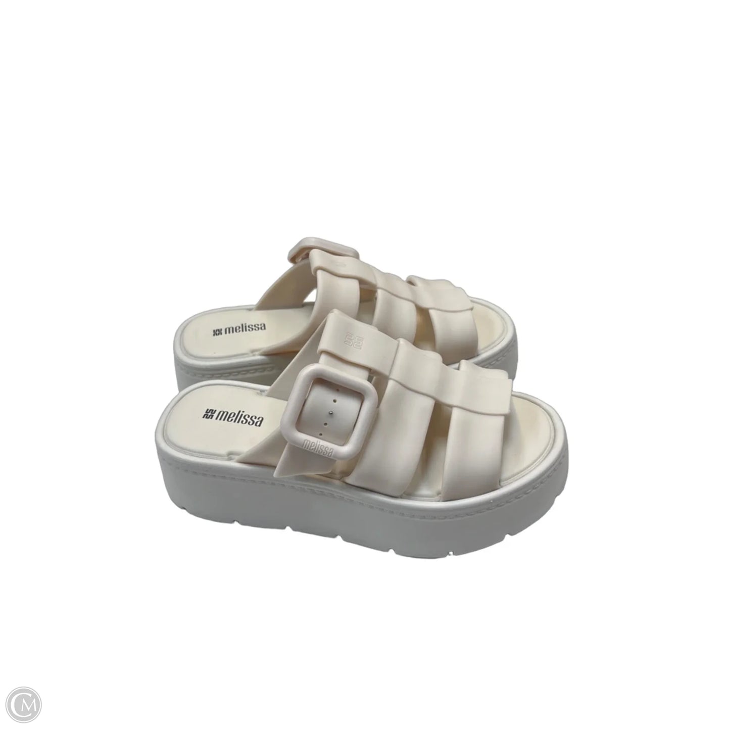 Sandals Heels Platform By Melissa In Cream, Size: 8