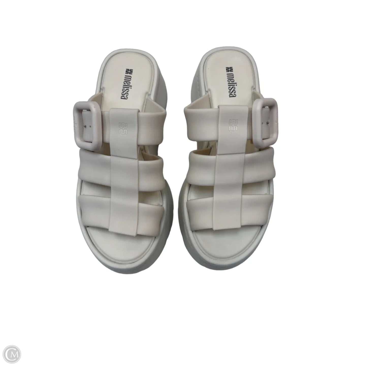 Sandals Heels Platform By Melissa In Cream, Size: 8