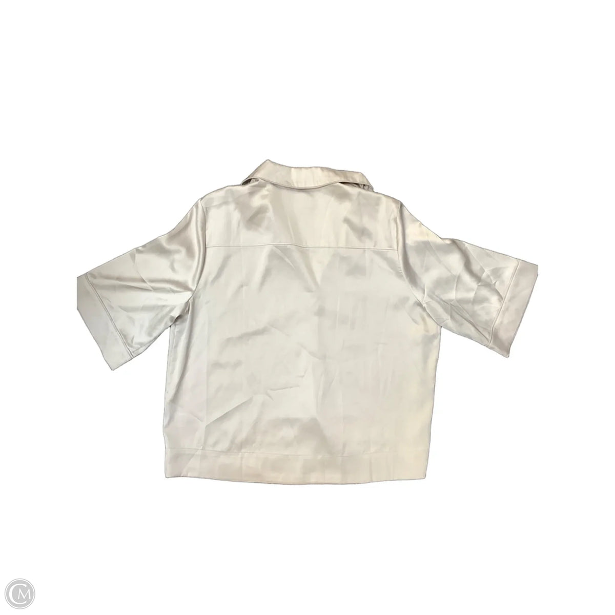 Top Short Sleeve By Evereve In Grey, Size: S