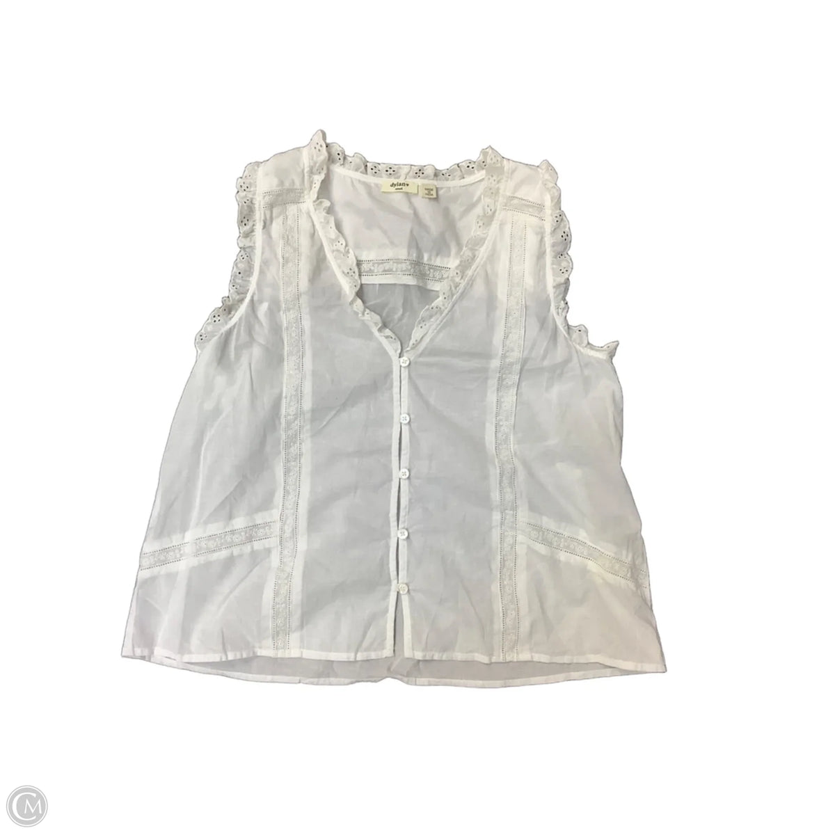 Top Short Sleeve By Dylan In White, Size: S