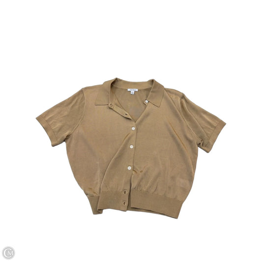 Top Short Sleeve By Pistola In Brown, Size: M