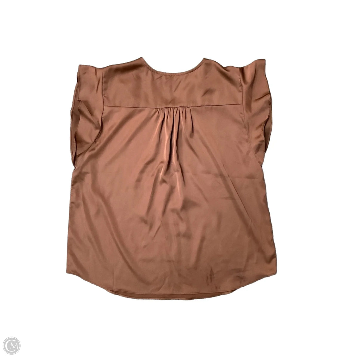 Top Short Sleeve By Eesome In Brown, Size: M