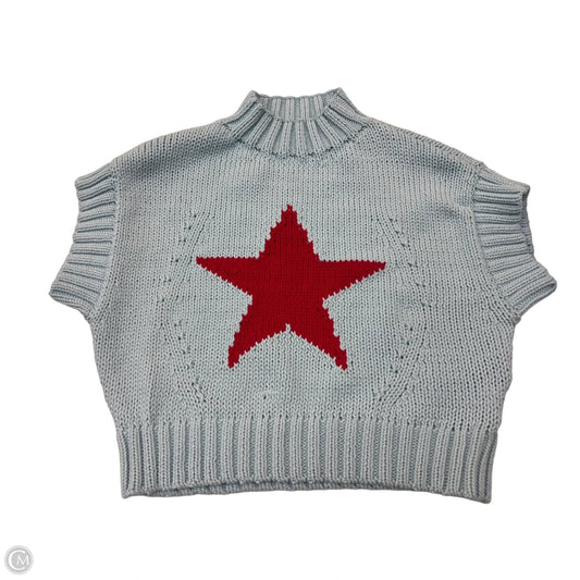 Vest Sweater By Maeve In Blue, Size: S