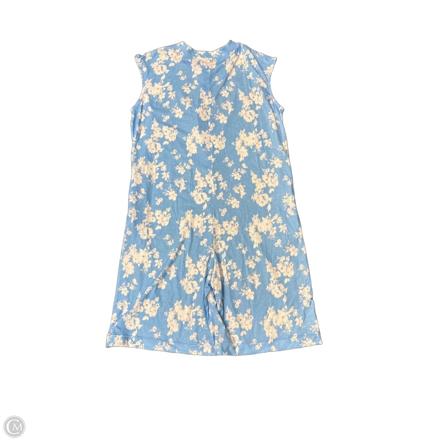 Jumpsuit By Clothes Mentor In Blue & White, Size: Xl