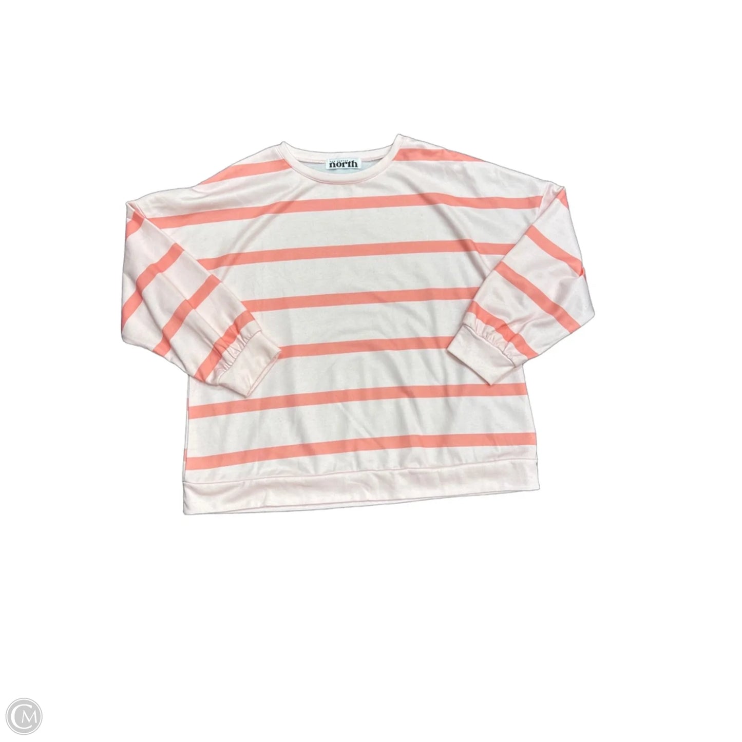 Sweatshirt Crewneck By Clothes Mentor In Striped Pattern, Size: L