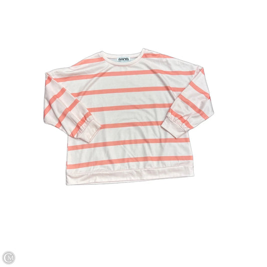 Sweatshirt Crewneck By Clothes Mentor In Striped Pattern, Size: L