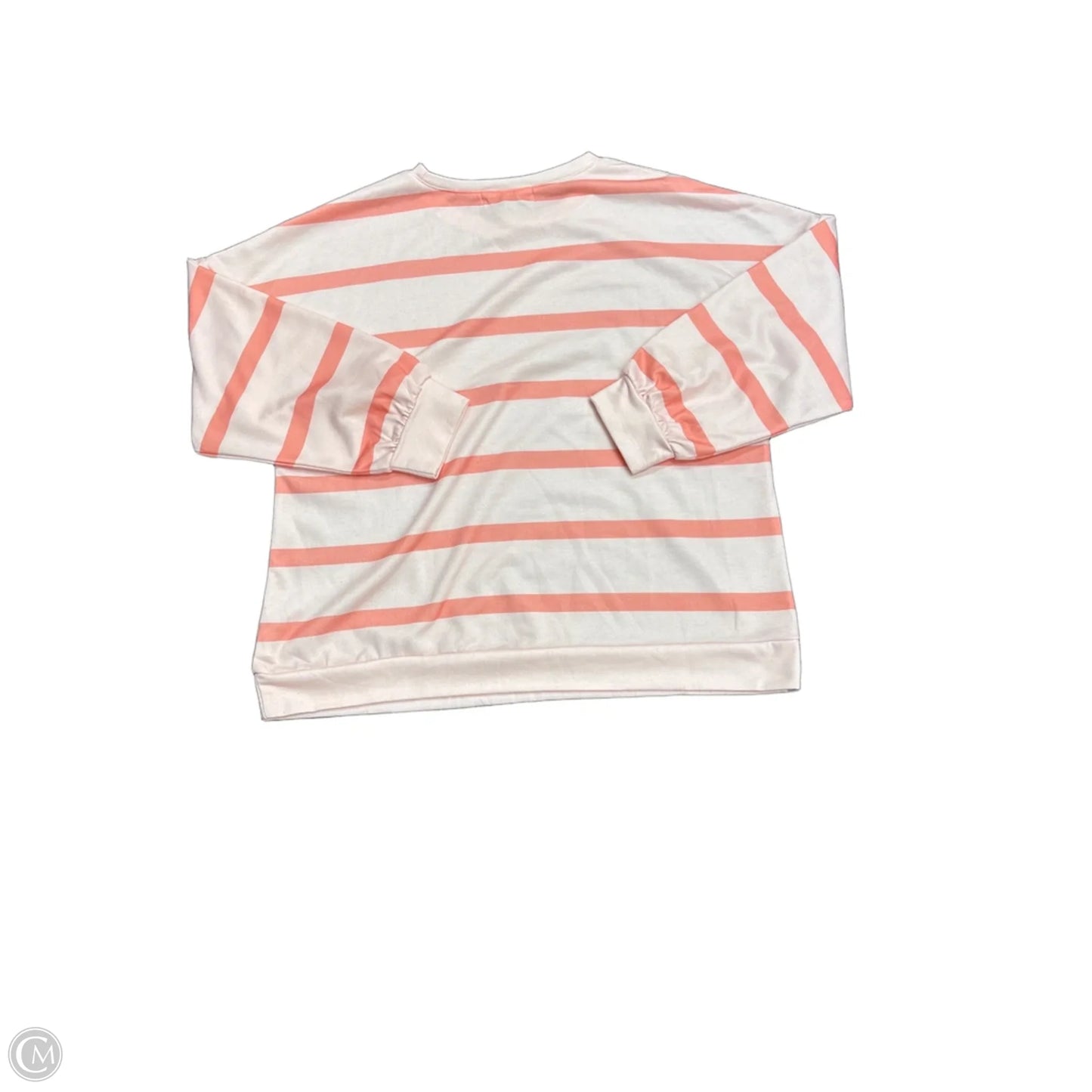Sweatshirt Crewneck By Clothes Mentor In Striped Pattern, Size: L