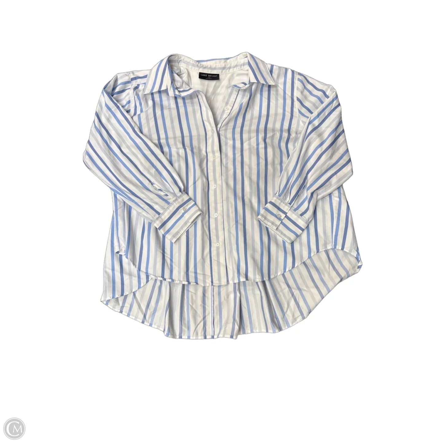 Top Long Sleeve By Lane Bryant In Striped Pattern, Size: 18