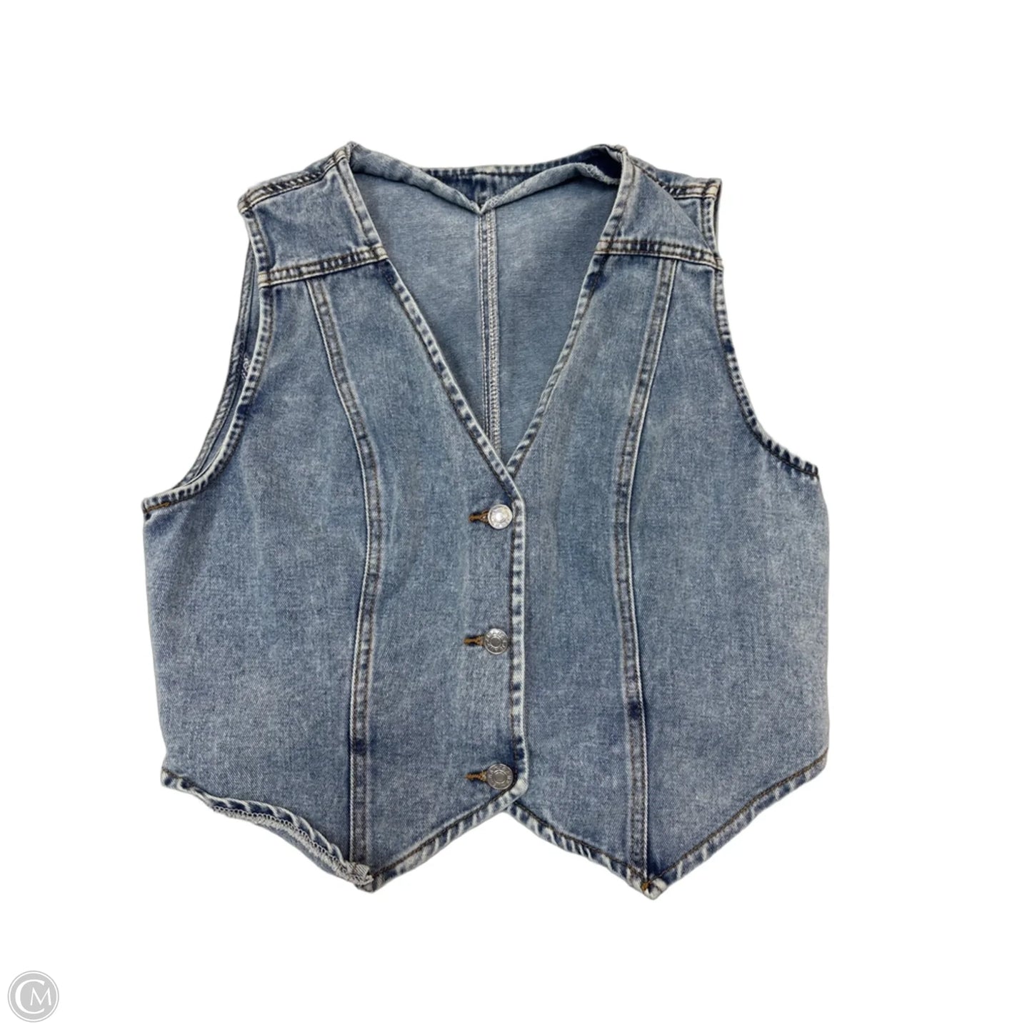 Vest Other By Clothes Mentor In Blue, Size: M