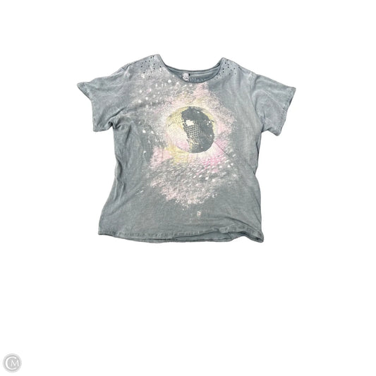 Top Short Sleeve By Cma In Grey, Size: M