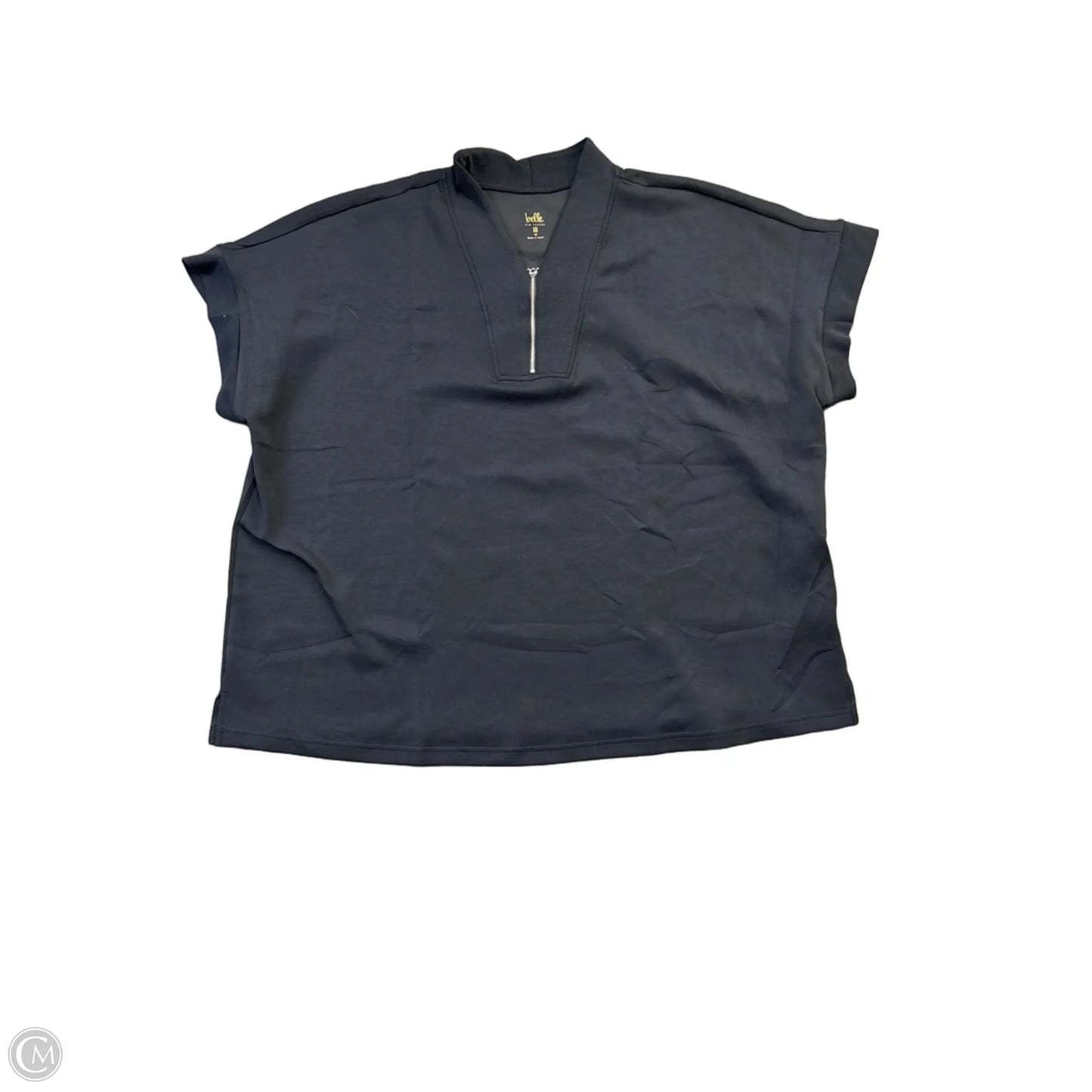Top Short Sleeve By Belle By Kim Gravel In Black, Size: 3x