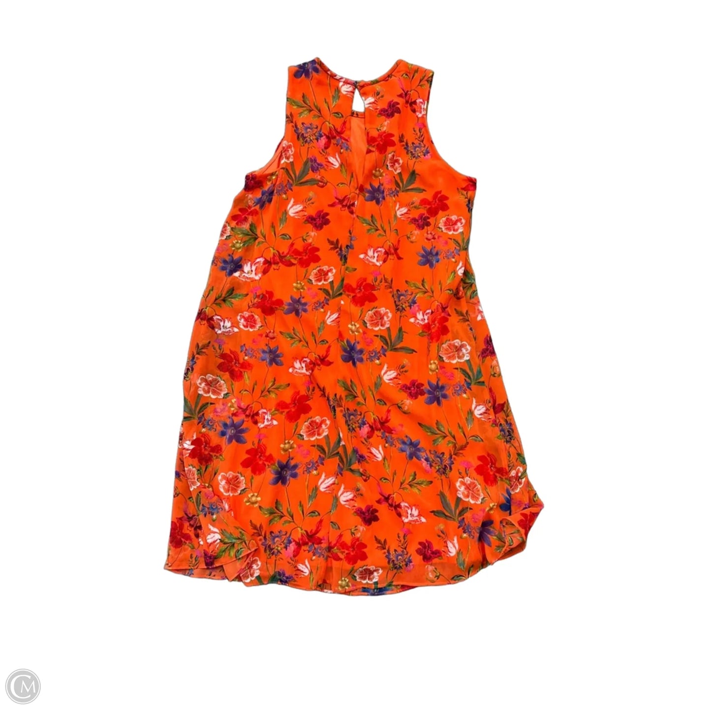 Dress Casual Midi By Calvin Klein In Floral Print, Size: 2