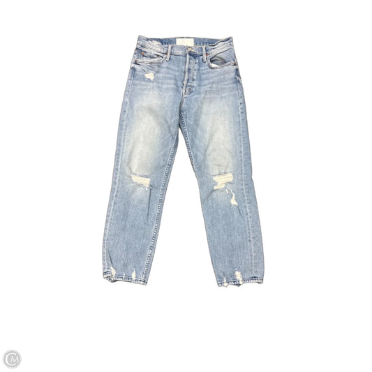 Jeans Boyfriend By Mother In Blue, Size: 4