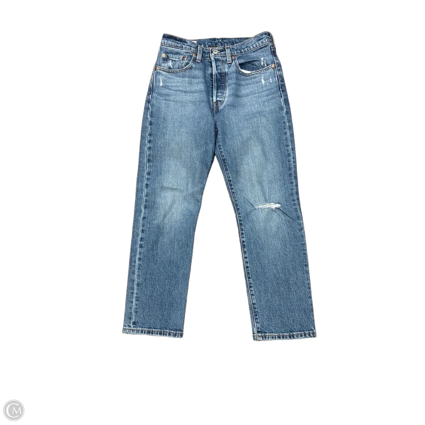 Jeans Boyfriend By Levis In Blue, Size: 26