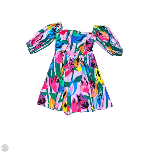 Dress Party Short By Clothes Mentor In Multi-colored, Size: 4
